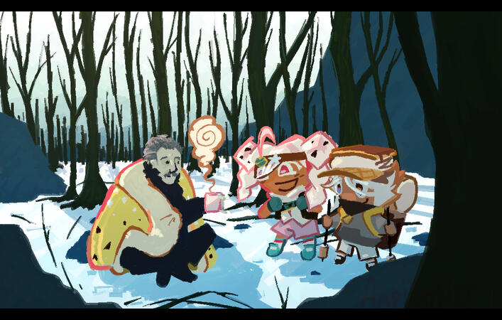 shaded w/ scenery for anon friend.